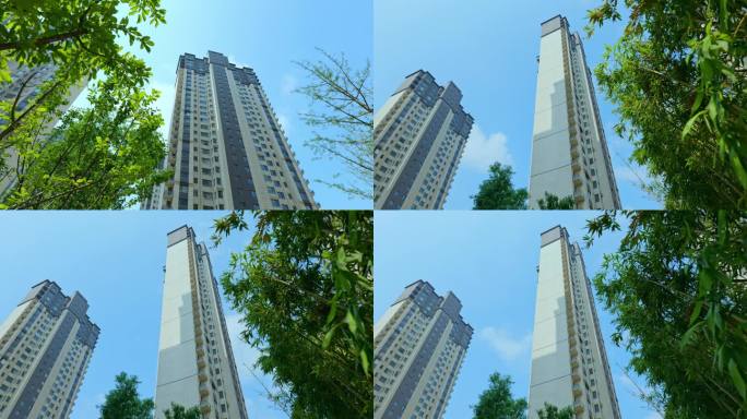 【原创实拍】城市建筑自然和谐延时摄影