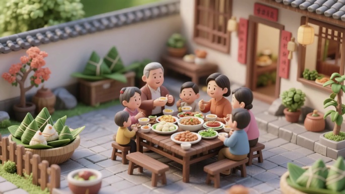 端午端午节端午节习俗香囊粽子屈原文化动画
