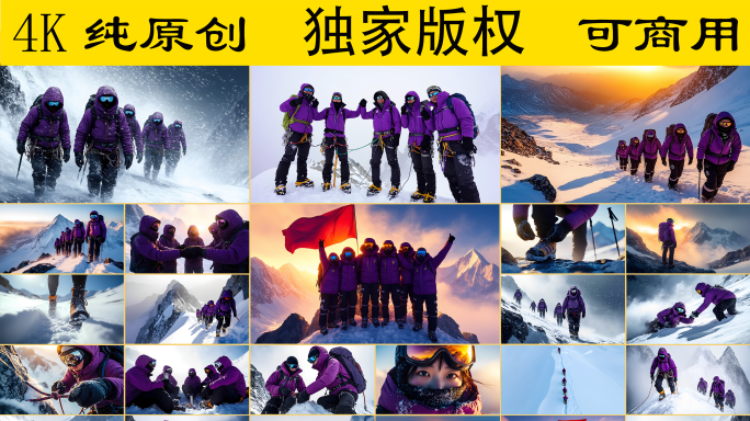 励志.雪山登顶·团队协作激励合集