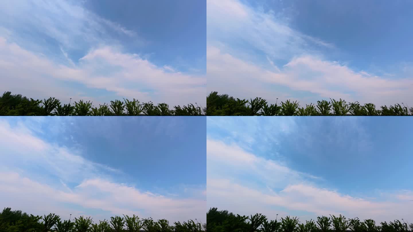 蓝天白云延时