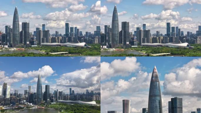 深圳城市地标南山春笋大厦延时