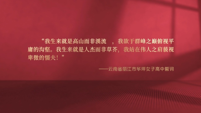 领导讲话专家金句文字排版名人语录AE模板