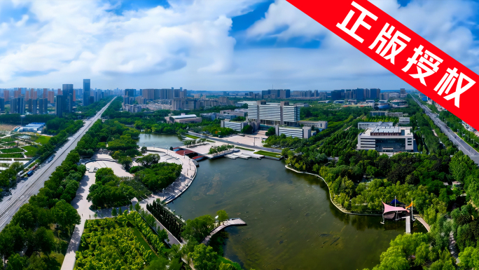 德州航拍——最新4K 现代化城市生态景观