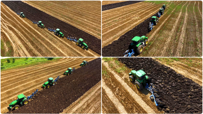 农业机械化联合耕作场景