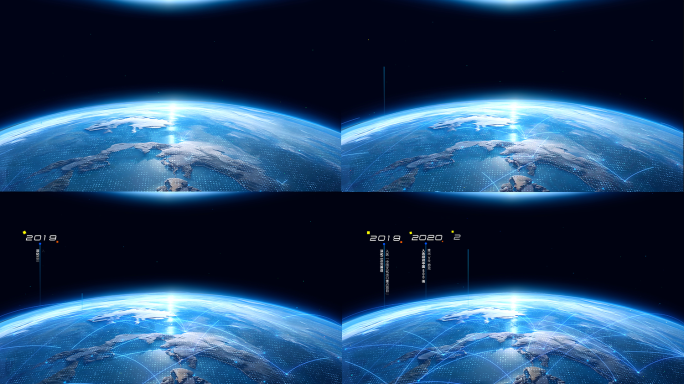 企业科技发展历程AE模板