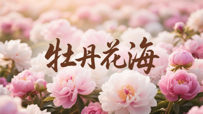 牡丹花海 牡丹花素材