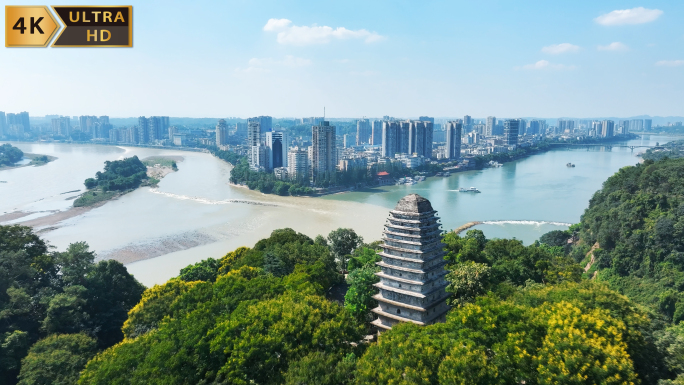 乐山城市宣传片 乐山大佛壮丽航拍