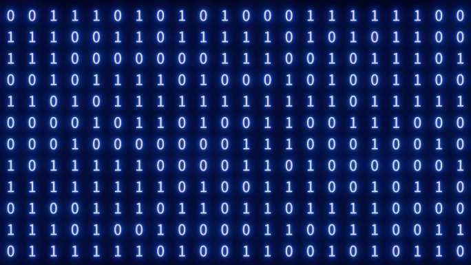 二进制代码数字信息流动