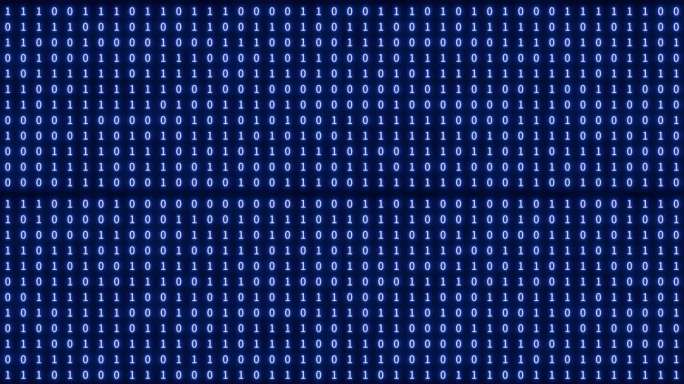 二进制代码数字信息流动