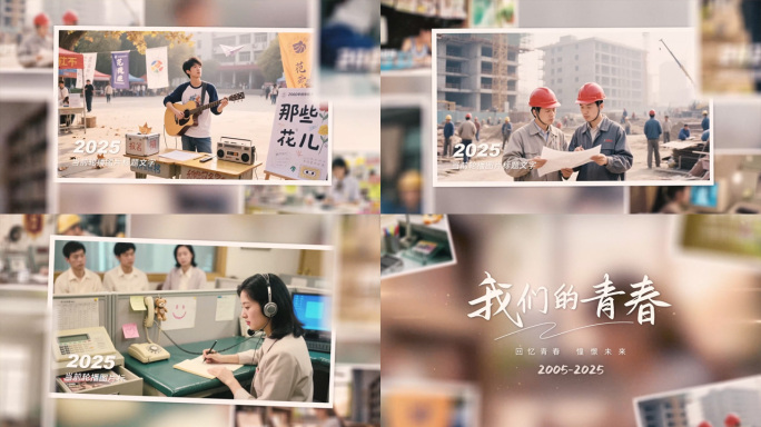 怀旧温馨回忆照片展示AE模板