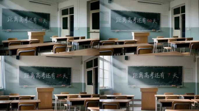 高考百日倒计时教室高考冲刺百日倒计时