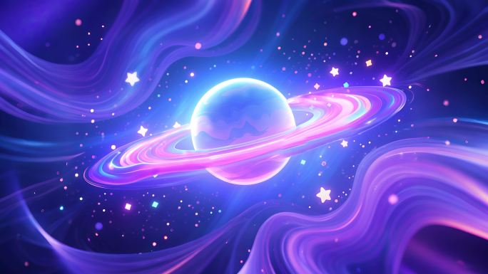 卡通星球背景
