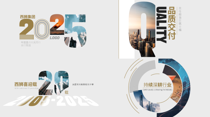 2025季度报告 数据汇报快闪 明亮排版