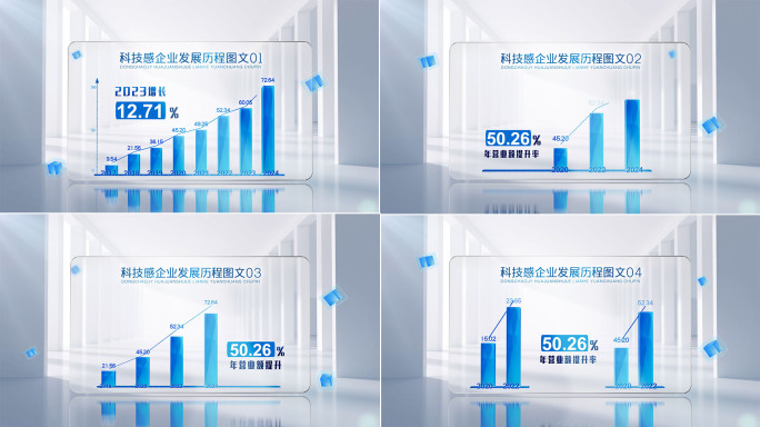 简洁干净图表数据展示