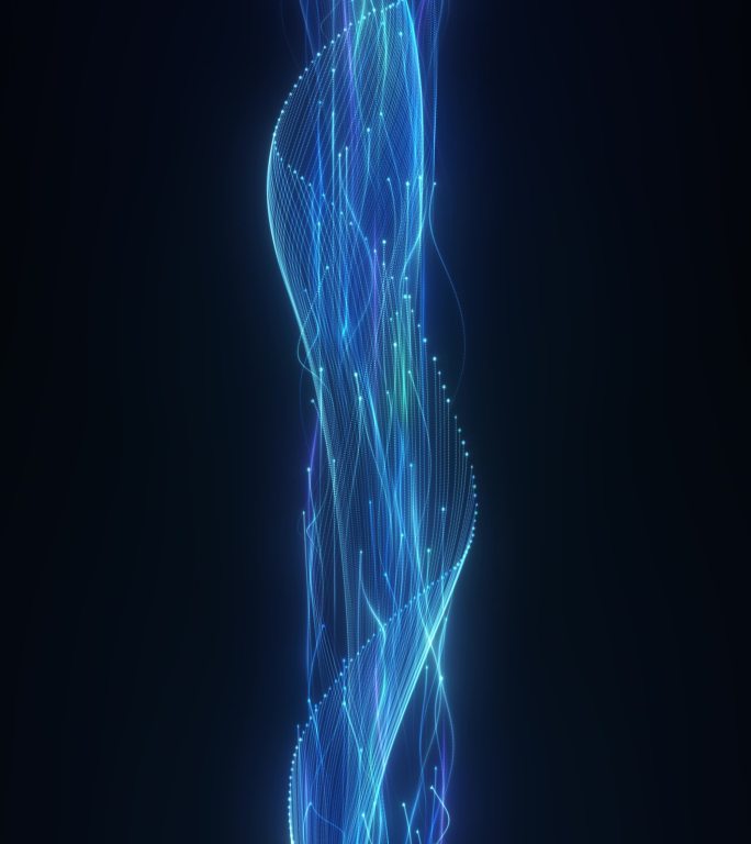 蓝色光线粒子流