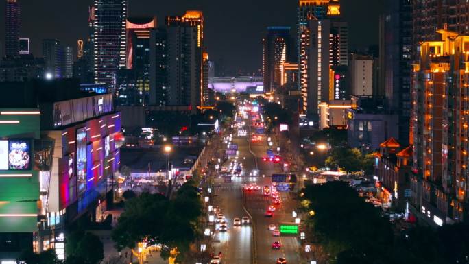 狮山航拍夜景 快切