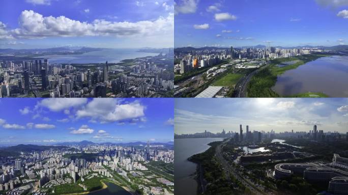 深圳福田 南山全景合集  航拍素材