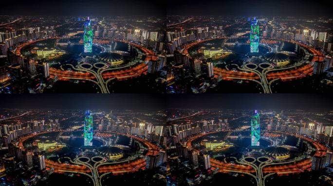 郑州夜景城市风光