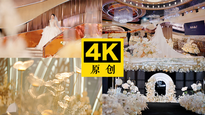 婚礼现场 婚礼堂现场【4K】