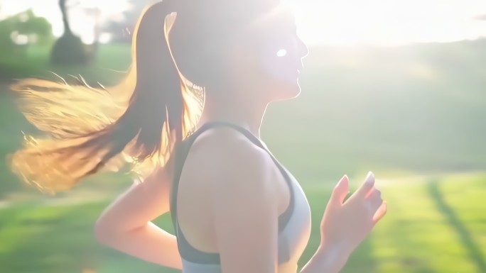 男女公园晨跑锻炼