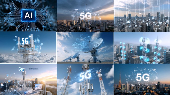 5G基站城市网络数字互联网数据时代服务器