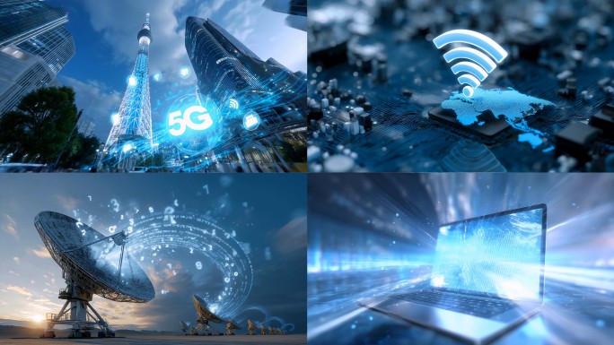 5G基站城市网络数字互联网数据时代服务器