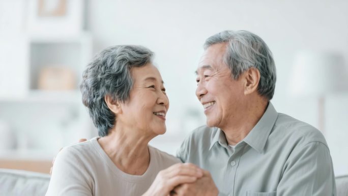 恩爱老年夫妻温馨日常 相濡以沫的银发爱情
