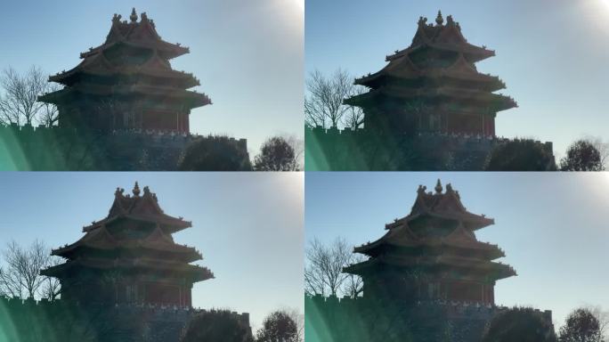 北京角楼古建筑风光
