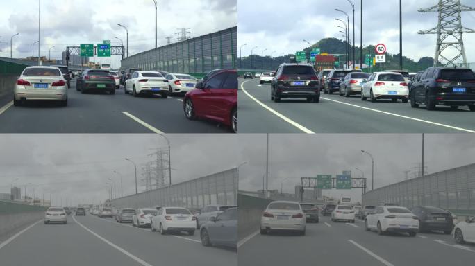 高速公路拥堵 龟速前行 走走停停