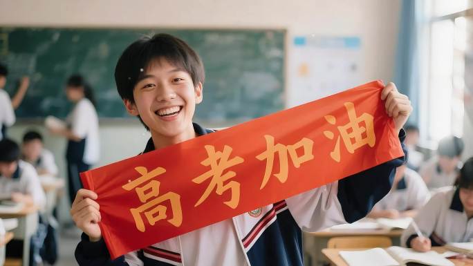 高考加油 庆祝毕业 奔跑 丢帽子