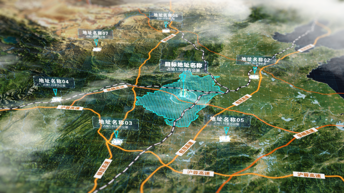 区位地图项目地图定位路网地图一键生成