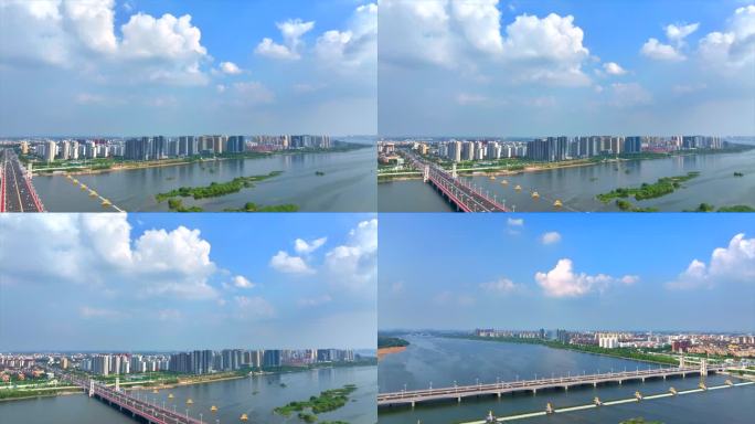 北京路沂河大桥 沂河 航拍