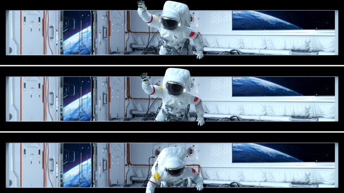 宇航员宽屏科幻飞船可定制）