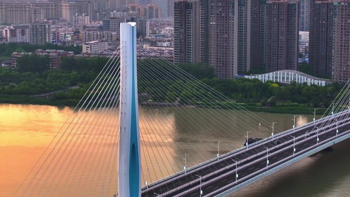 泗阳航拍 运河枢纽 妈祖庙 桃园大桥