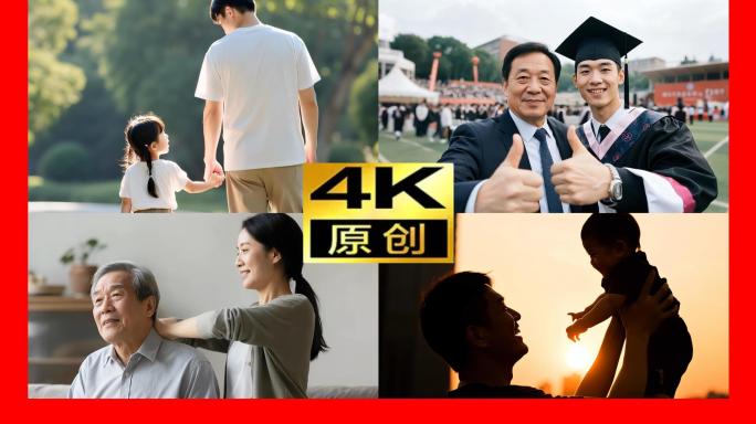 父亲节父亲爸爸父爱如山父子成长亲情温馨