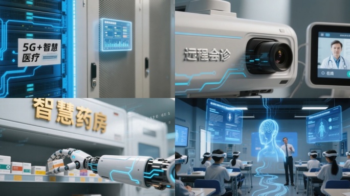 4k宽屏5G+智慧医疗未来远程诊疗2.0