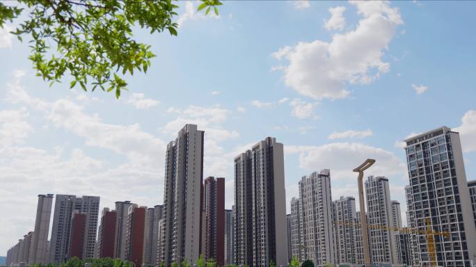【原创实拍】现代城市建筑群高楼林立风光