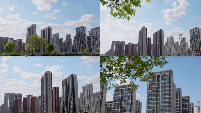 【原创实拍】现代城市建筑群高楼林立风光