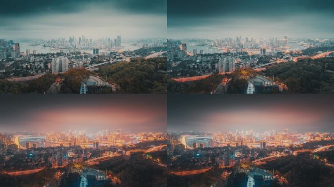 重庆城市夜景延时
