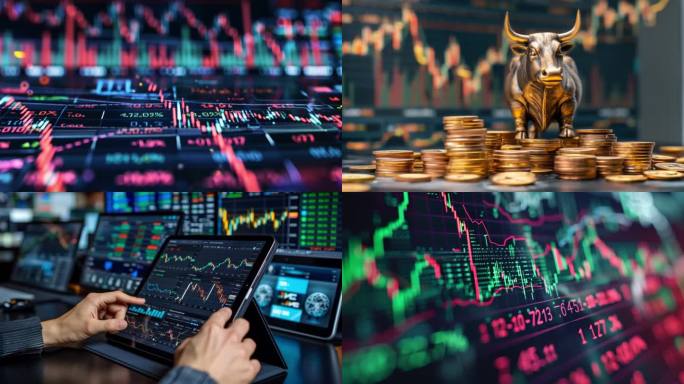 金融股票股市投资证券金融科技ai素材