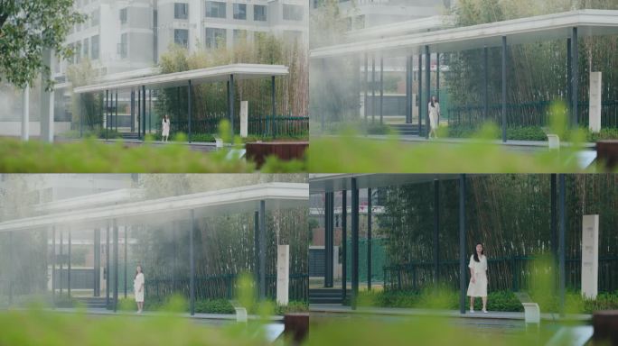 美女悠闲逛街，诗意生活2