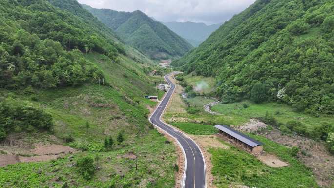 陕西安康 平利县 正阳草甸 环山路 航拍