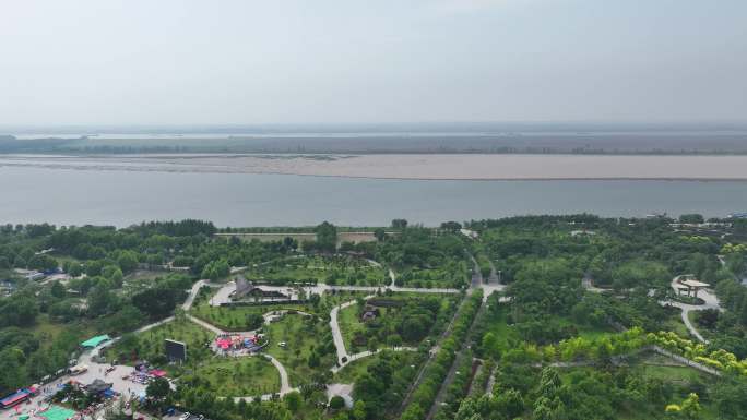 4K航拍湖北省荆州市洪湖市城市全景4