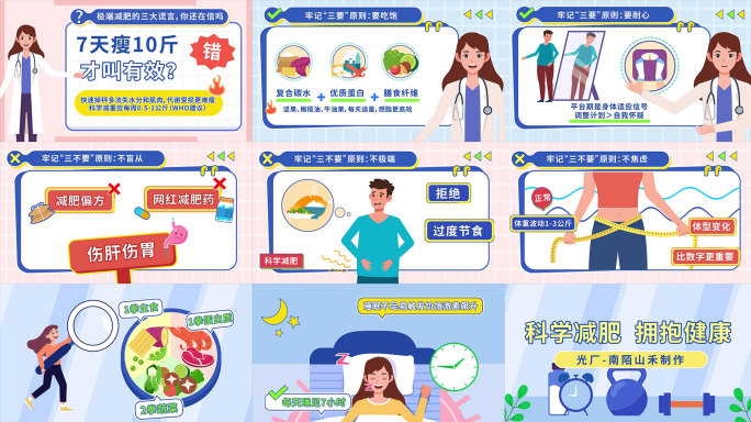 【原创】科学减肥MG健康生活动画