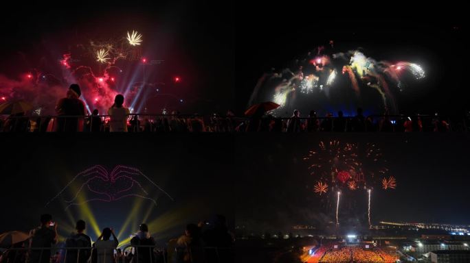 璀璨烟花点亮夜空