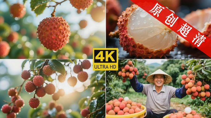 荔枝 荔枝种植园 荔枝丰收 荔枝采摘