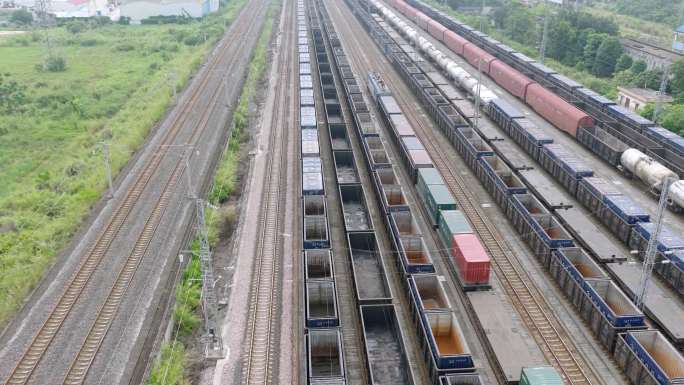 中国铁路货运南宁南站编组场延时摄影