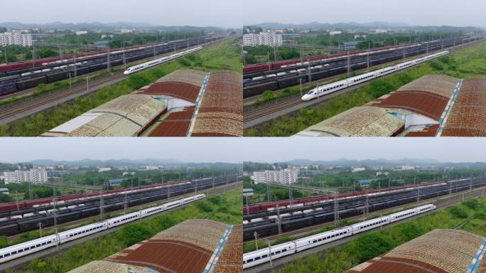 中国高铁CRH2型统型动车组南宁南站南昆