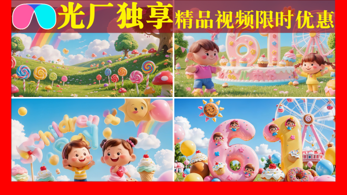 六一儿童节糖果乐园