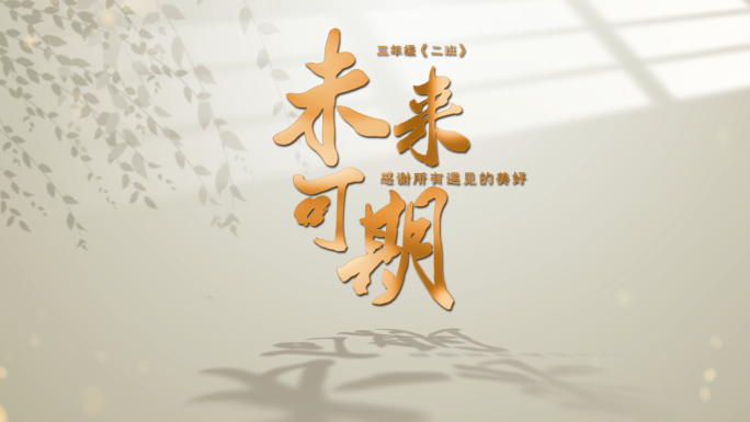 简洁片头标题模板